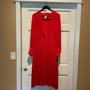 Red cocktail dress